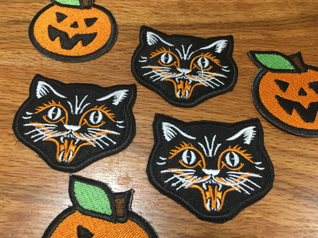 Scaredy Cat Black Cat Patch – Zombolina's Cabinet of Curiosities